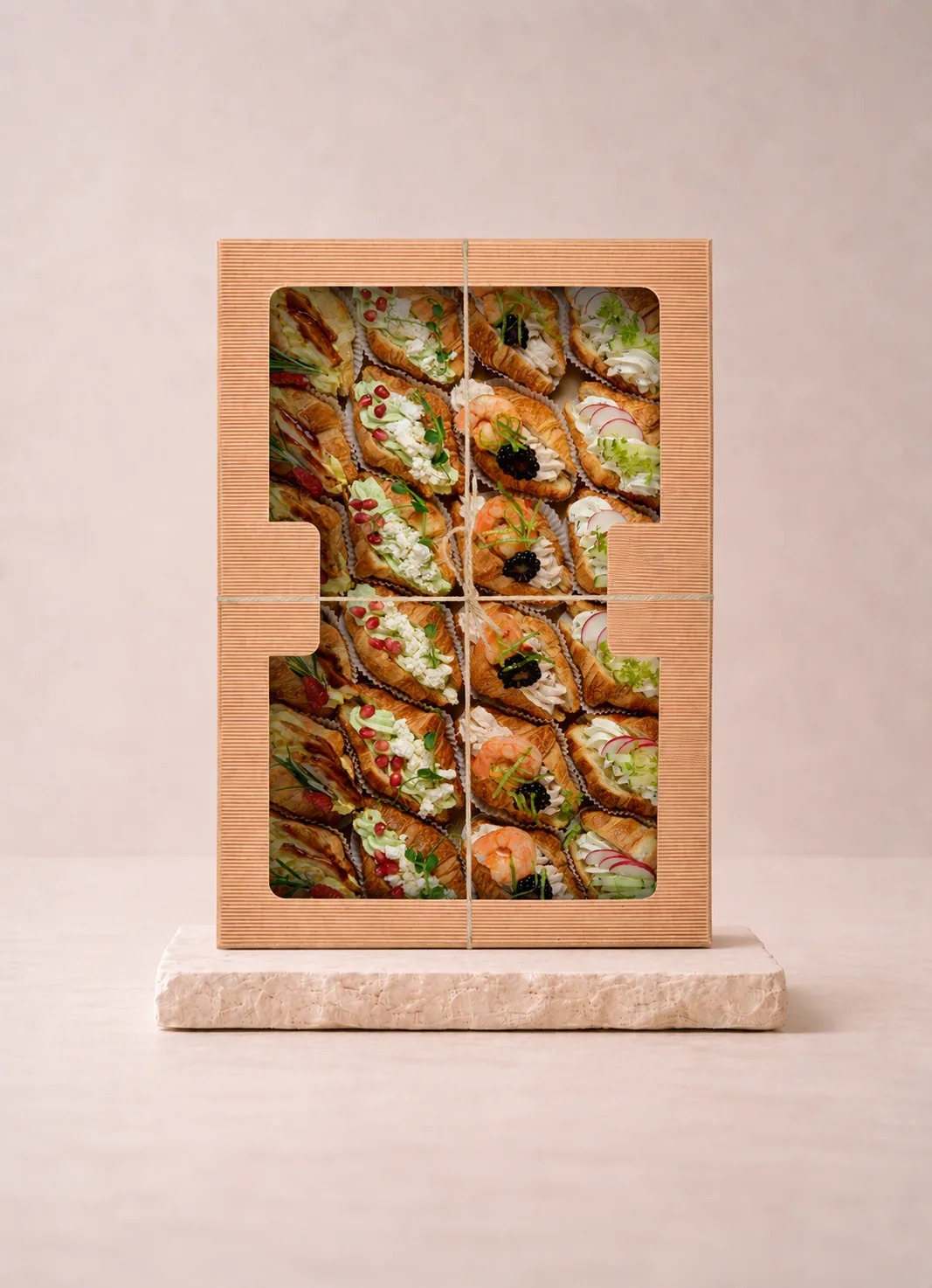 Mini croissant box (wytrawny)