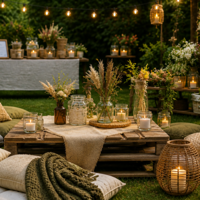 Modne dekoracje na garden party. inspiracje na 2026 rok.